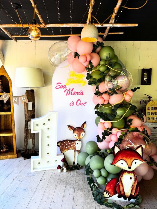 Arcada de baloane pentru botez, majorat sau nuntă.