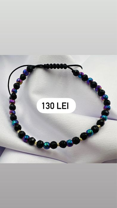 Bratari cu snur si elemente din aur 14k