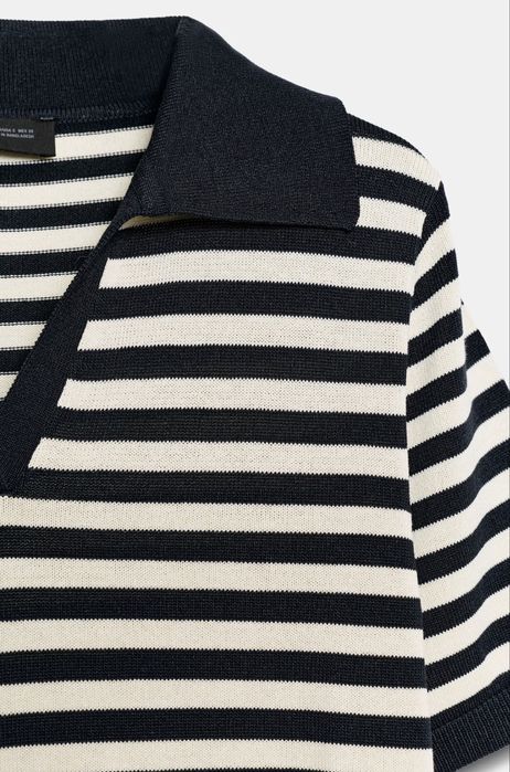 Тениска с яка Zara