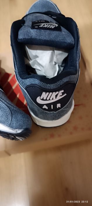 NIKE-Дамски Кожени Маратонки-Естествен велур.