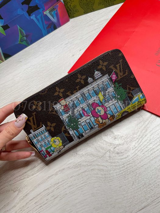 Portofel Louis Vuitton - zippy imprimat Galben