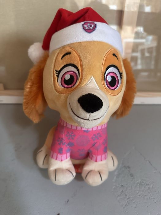 Jucarie plus Skye Craciun Paw Patrol 27cm