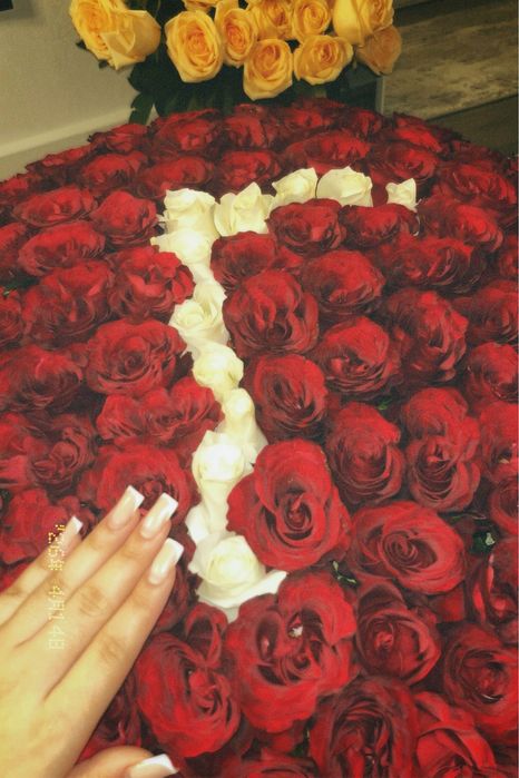 Именной букет (буква Г) 101роза