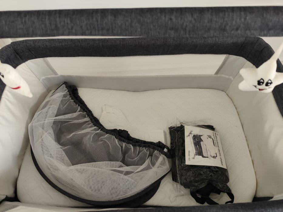 Детская смарт кроватка-манеж