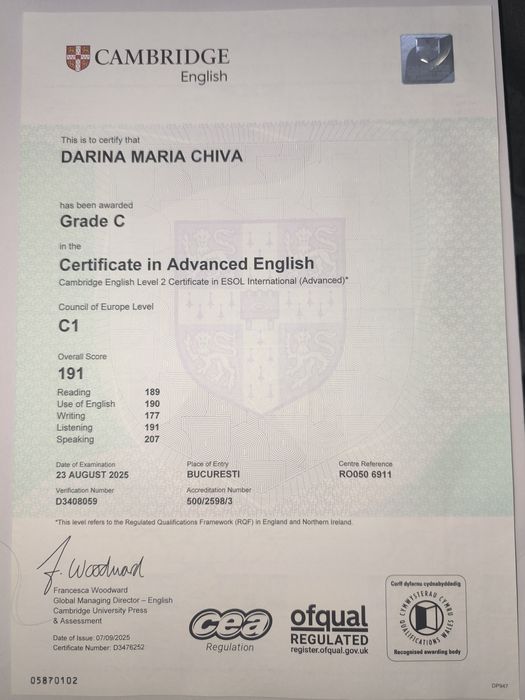 Ofer meditatii la limba engleza clasele 1-4 5-8