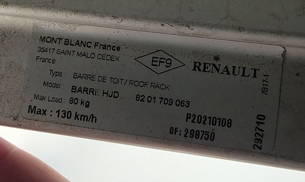 Bari bare transversale  Dacia Duster 2010-2017, 2018-2024