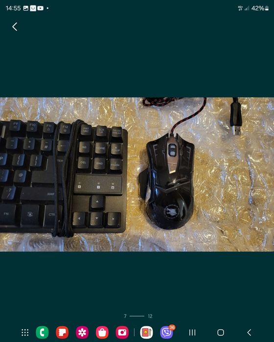 Мишка и клавиатура, джойстик,слушалки PlayStation 4. Става и за PC