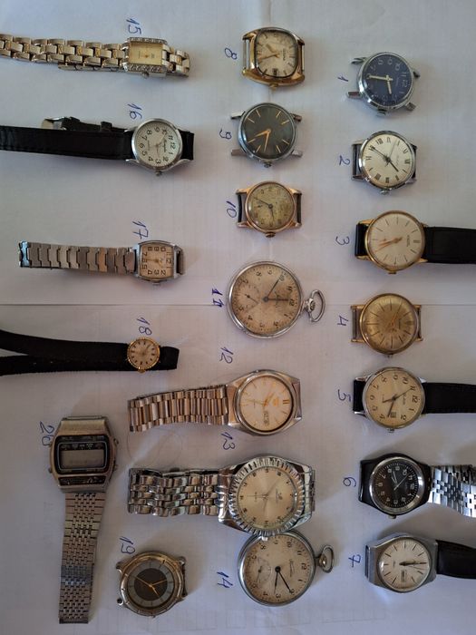 Продавам лот от механични и кварцови часовници.