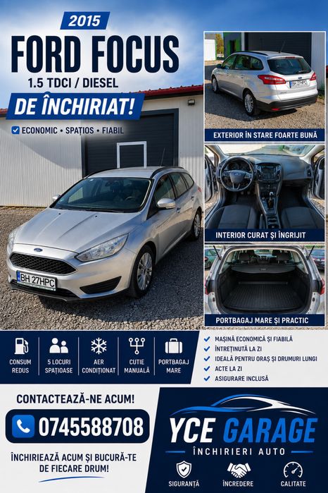 Ford Focus 2015 – DE ÎNCHIRIAT