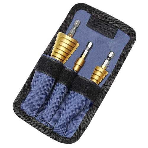 Комплект стъпкови свредла 3в1 4-12 мм, 4-20 мм, 4-32 мм