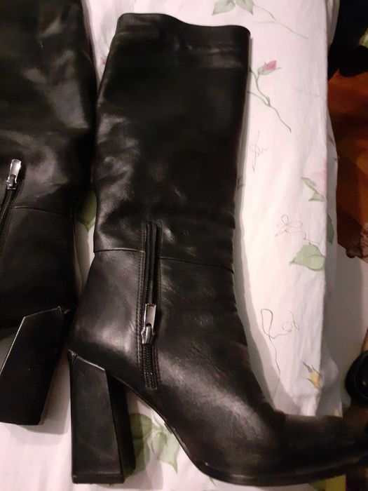 Cizme lungi din piele nr 37