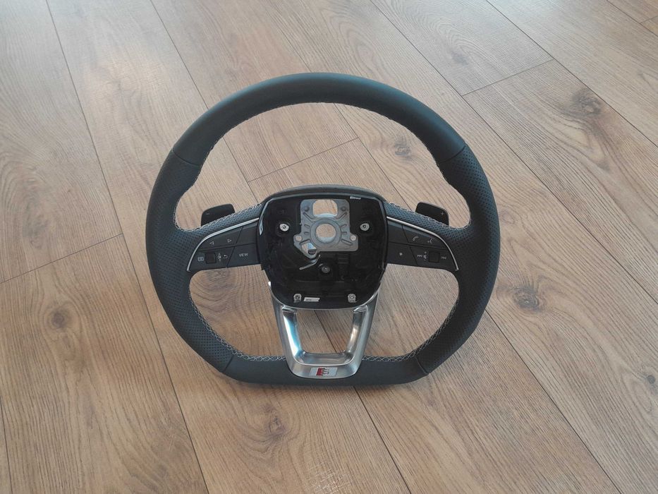 Volan piele tesit audi S Line Q5 Q7 Q8 A5 A6 A7 nou