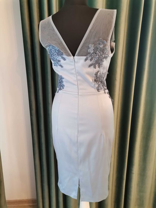 Rochie satin bleo