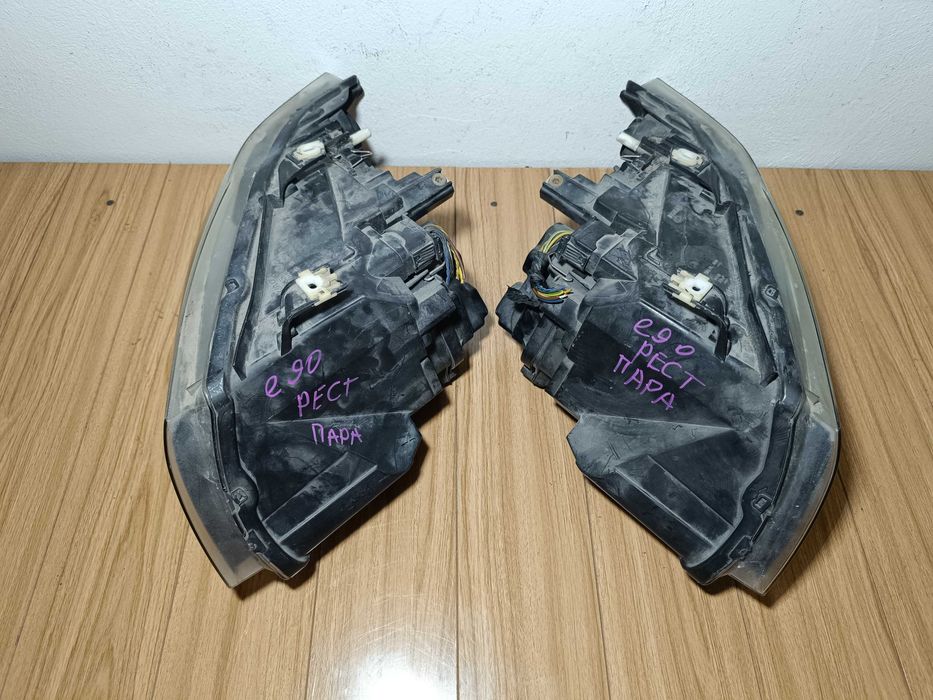 Фары 2шт Галоген BMW 3 серии E90 Рест 08-13г БМВ Е90 E91 3-series