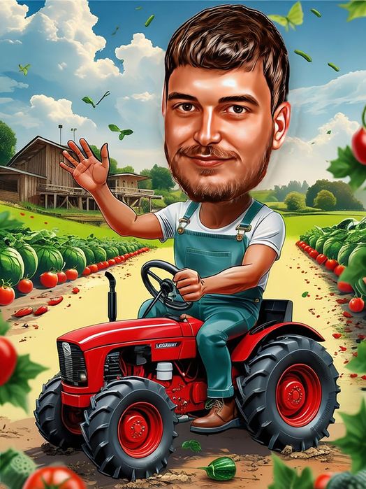 Дигитални карикатури-шарж за имен ден, рожден ден, годишнина и др.