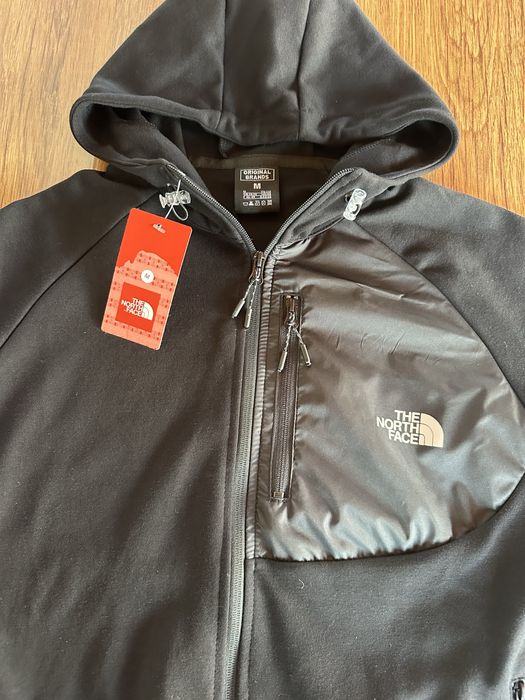 Мъжки,памучен,черен екип The North Face с ципове на джобовете
