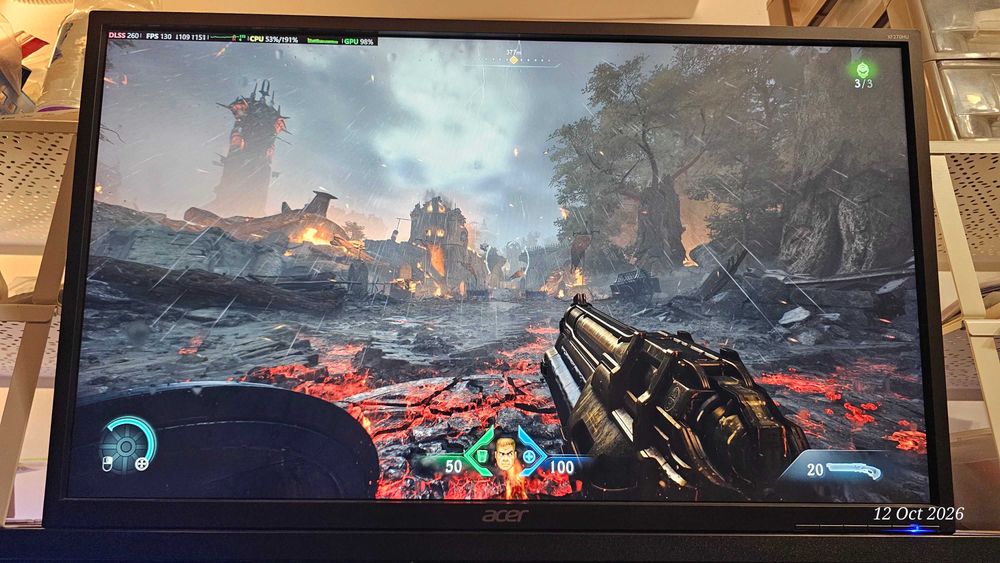 Monitor Acer 69cm (-_^) 2K 144Hz IPS, ideal gaming, stare impecabila
