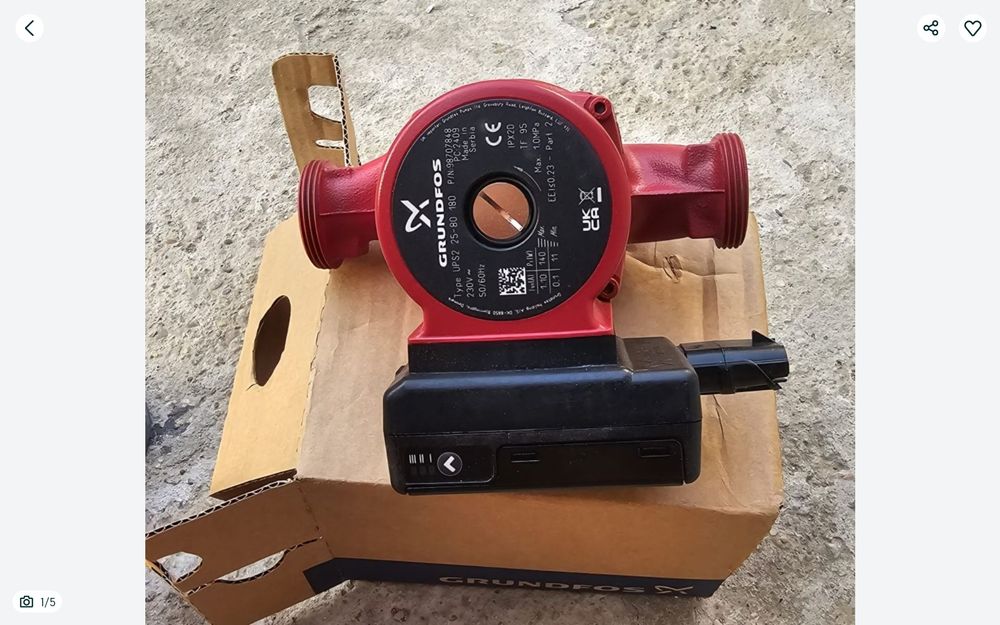 Помпа за парно Grundfos 25-80 180