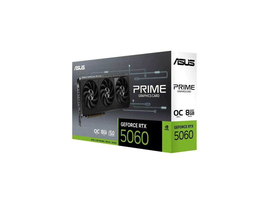 - Видеокарта ASUS Prime GeForce RTX 5060 OC 8GB GDDR7