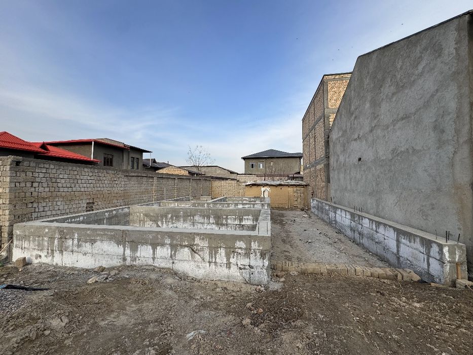 Хасанбой .ширибом ер сотилади 2.4 сотих.таейр фундамент.