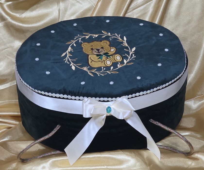 Cutii trusou botez buretate catifea