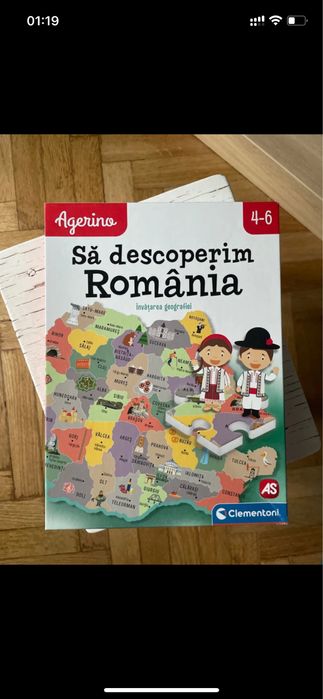 Puzzle nou cu  Romania 4-6 ani