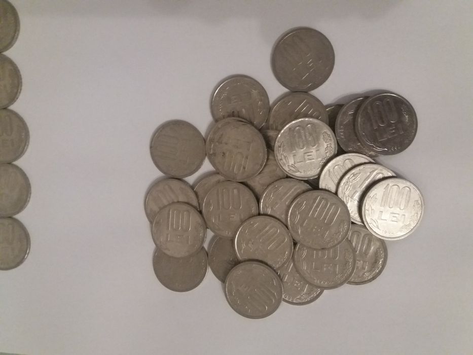 Monezi 100 lei cu chipul lui Mihai Viteazul