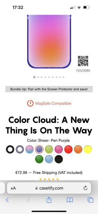 Кейс casetify за iphone 14 pro max.