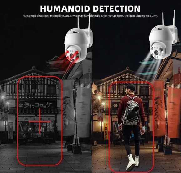 Безжична IP Камера с нощно виждане, FULL HD, Водоустойчива, 5 MP