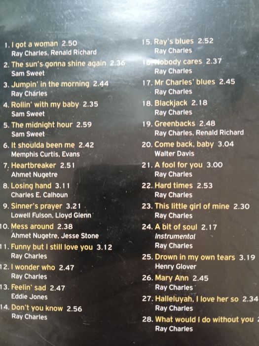 Ray Charles музикален диск.