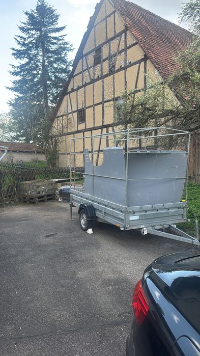 Remorcă  platformă 750 kg 300x150