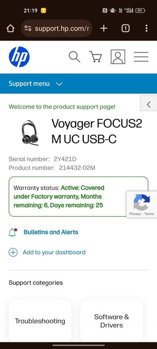 Casti Wireless Plantronics Poly Voyager Focus 2, cu garanție valabilă