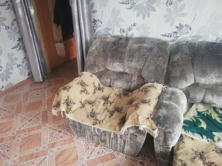 Диван с креслом в нормальном состоянии