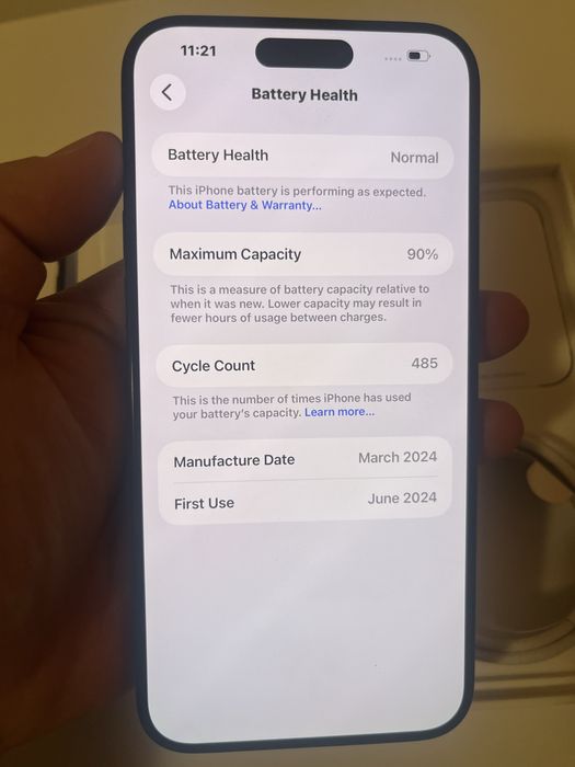 Iphone 15pro max 256GB 90% bat