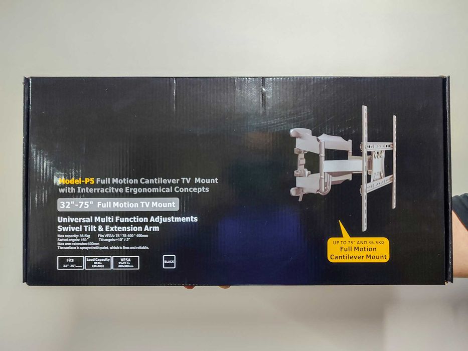 Наклонно-поворотный кронштейн для телевизора до 65" North Bayou P5