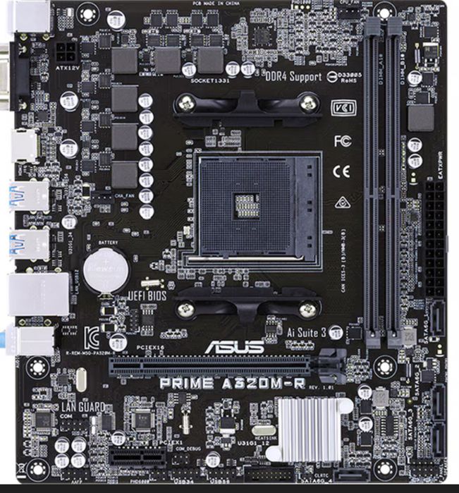 KIT Ryzen 5 2400g + Placa de baza A320M-R +1060 6GB