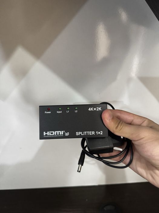 HDMI Splitter разветвитель сплиттер 1x2 UHD 4Kx2K