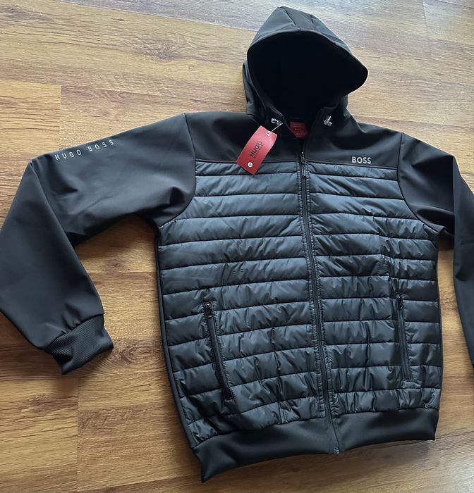 Мъжко,черно,непромокаемо яке Hugo BOSS ГОЛЕМИ РАЗМЕРИ