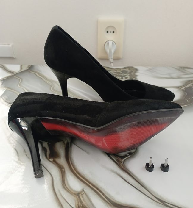 Туфли бархатные женские