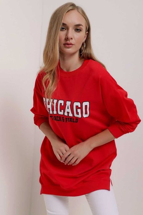 Кофта туника с надписью CHICAGO