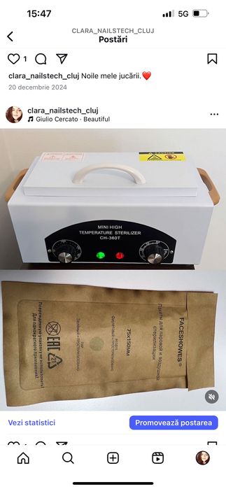 Mani semi și cu gel cu produse de calitate si instrumente sterile