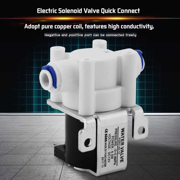 Electrovalvă DC12V 1/4 inch, electrovalvă electrică de apă  0-0.8Mpa