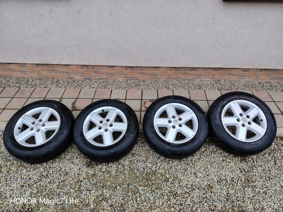 Jante aliaj R16 Nissan Qashqai Juke X-trail 5x114,3 + anvelope iarna