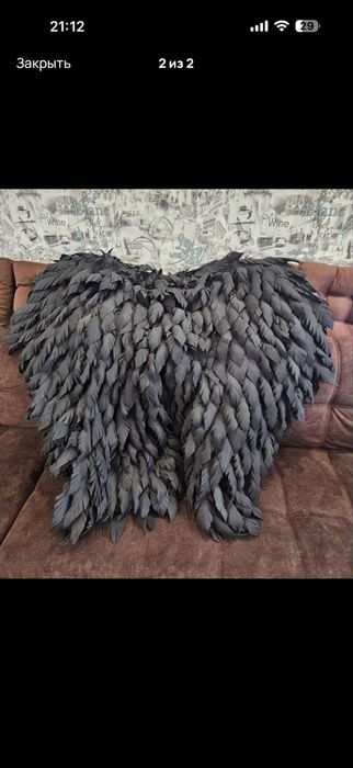 Крылья ангела черные