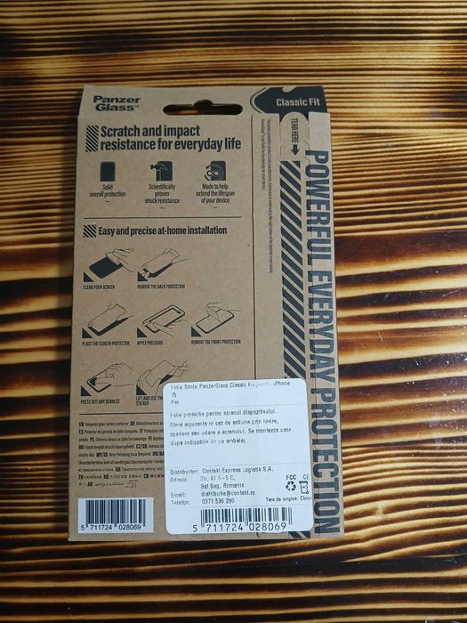 Folie protectie, PanzerGlass, Iphone 15 Pro, Sticla -Sigilat!