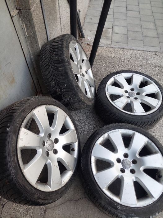 Джанти с гуми Audi Vw 18 цола 57.1 отвор