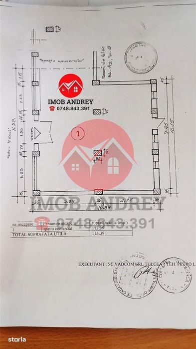 Spatiu comercial ultracentral, 113 mp, vad excelent, renovat