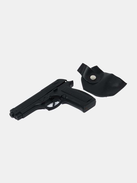 Сувенирная зажигалка в виде пистолета как настоящий нерабочая