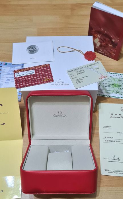 Cutie ceas omega cu toate acte + punga omega