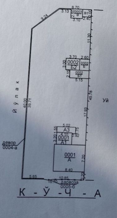 Продается участок Сергели Алчазор махаля 7.60 сот